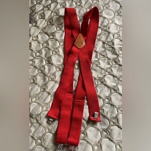 Levi's Vibrant Red Suspenders